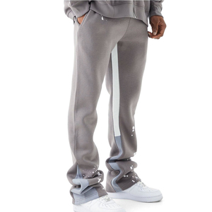 Men's <b>Jogger</b> Pants Custom Heavy Acid Wash Flare Sweat Pants Men <b>Stack</b> Flared Sweatpants Graphic Print Sun Faded Raw Edge Sweat - Product Image 3