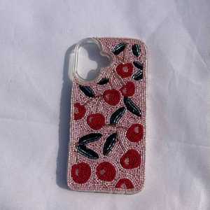 งานฝีมือ NOUSHAD เคสโทรศัพท์ทำมือประดับลูกปัดแก้ว ลายปักครอสติชรูปดอกไม้ ผ้าฝ้ายปักลาย - Product Image 1