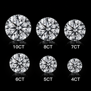 เพชรเพาะเลี้ยงในห้องปฏิบัติการที่ได้รับการรับรองจาก IGI สี E/F ขนาด 0.5-10 กะรัต ความสะอาดระดับ VVS2/VS1 รูปทรงกลมเจียระไนแบบบริลเลียนท์ ชนิด CVD 2A เจาะด้วยเลเซอร์ - Product Image 1