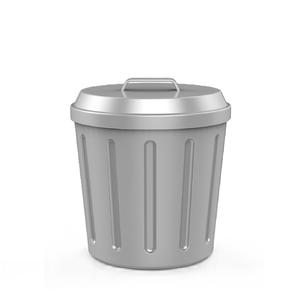 Nouvelle poubelle en métal galvanisé faite à la main, écologique, portable, pour intérieur et extérieur, panier de rangement rond de haute qualité - Product Image 2