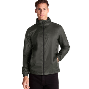 Mens Hooded <b>Windbreaker</b> Jacket Windproof Water Resistant Lightweight Outdoor Hiking Running <b>Camping</b> Travel Streetwear Zip Front - Product Image 3
