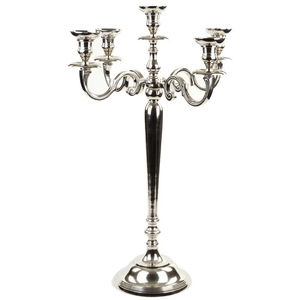 Modern Matte Black 5-Arm Metal Candelabra <b>Tall</b> Candle Holder <b>Table</b> Centerpiece for Wedding Event Decor - Product Image 6