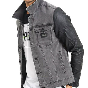 Nouvelle veste en jean en coton 2026 pour homme, décontractée, couleur unie, simple boutonnage, coupe ajustée, automne - Product Image 6