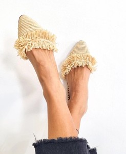 Handmade Raffia Mules: Moroccan Summer <b>Slides</b> - Product Image 3