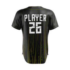 Camiseta de Béisbol Sublimada Personalizada de Manga Corta, Absorbente de Humedad, Unisex, para Adultos, Ropa de Equipo, Diseño de Logotipo Frontal Personalizado - Product Image 3
