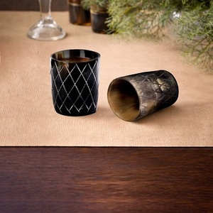 High Quality Eco-Friendly Handmade Buffalo Natural Horn Glasses for <b>Beer</b> Vodka and Wine Modern Fashionable & Trending Design - Product Image 3