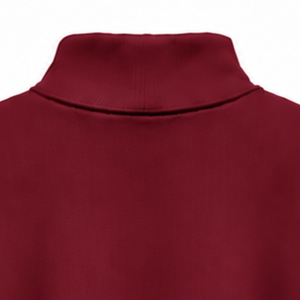 เสื้อสเวตเชิ้ตคอเต่าทรงโอเวอร์ไซส์สีเบอร์กันดี แบบยูนิเซ็กส์ ทรงหลวม แขนยาว เนื้อผ้าหนา พิมพ์ลายตามสั่ง สไตล์ลำลองแนวสตรีทแวร์ - Product Image 4