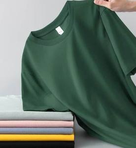 เสื้อยืดคอกลมแขนสั้นผู้ชายสำหรับฤดูร้อน โลโก้ด้านหน้า ผ้าฝ้าย 100% แห้งเร็ว ระบายอากาศได้ดี ทรงเข้ารูป สีพื้นลำลอง - Product Image 4