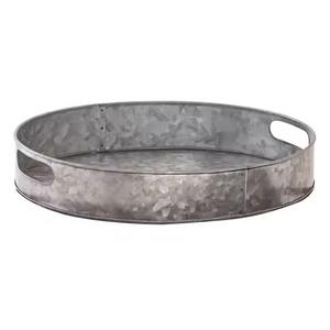 Bandeja metálica galvanizada de alta resistencia para servicio de alimentos profesional, solución ideal para presentación en cafeterías y panaderías - Product Image 5