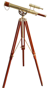 Jumelles décoratives nautiques antiques avec support Télescope de table vintage par Nautical Art Home - Product Image 6