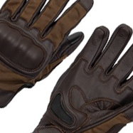 Gants de moto en cuir marron, isolés thermiquement, coupe-vent, antidérapants, compatibles avec les écrans tactiles, pour la conduite et le cyclisme - Product Image 2