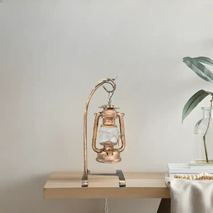 Lámpara de queroseno de vidrio de calidad premium para acampar, lámpara de latón decorativa para bodas, al por mayor. - Product Image 2