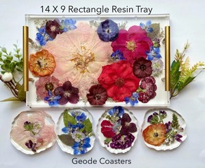 Plateau de rangement en résine, artisanat artistique pour des arrangements décoratifs et des besoins pratiques quotidiens - Product Image 3