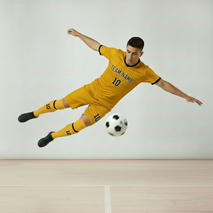 Conjunto de Uniforme de Fútbol Transpirable Personalizado OEM, Sublimado con Apliques, 100% Poliéster, Uniforme de Club para Unisex - Product Image 2