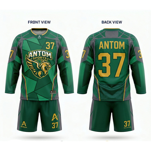 Jersey de Hockey sobre Hielo 100% Poliéster Transpirable de Alta Calidad al Mejor Precio al por Mayor, Personalizado con Sublimación para Equipos - Product Image 1