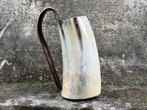 Taza de Beber Desechable Hecha a Mano con Cuerno Natural y Asa, Diseño Moderno, Gran Capacidad, Ecológica, para Uso en el Hogar, Cenas y Fiestas - Product Image 2