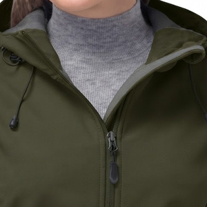 Veste softshell décontractée pour femme, prix d'usine, sur mesure, résistante à l'eau, vente en gros, pour la randonnée - Product Image 3