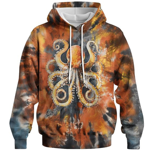 Sweat-shirts en molleton pour hommes imprimés par sublimation sur toute la surface, 100% polyester, logo personnalisé, vente en gros, vêtements de sport, streetwear, séchage rapide, respirant - Product Image 1