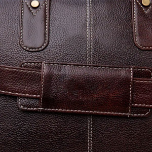 Sacs à ordinateur portables en cuir confortables avec fermeture éclair pour hommes, design multi-poches, fermeture éclair, pour l'hiver - Product Image 6