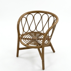 Silla Infantil de Ratán, Estilo Tradicional, Retro, Minimalista y Divertida, Asiento Natural para Cuarto de Juegos, Linda Silla para Guardería y Sala de Estar, Venta al Por Mayor - Product Image 1