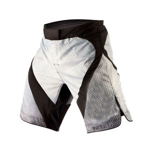 Pantalones Cortos Deportivos para Hombre, Grises con Estampado de Puntos, de Secado Rápido, Cintura Media, Cierre Elástico, Bolsillos, Diseño Sublimado, Satén, Movilidad Sin Restricciones - Product Image 6