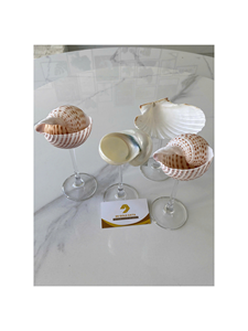 Verres à vin élégants en forme d'escargot avec coquilles polies, verres à martini en coquille d'escargot naturelle : verrerie magnifiquement conçue, vente en gros - Product Image 4