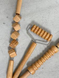 Wooden Massage Stick Roller Body Contouring <b>Tool</b> for Deep Tissue Massage Muscle Relaxation and Cellulite Reduction - Product Image 3