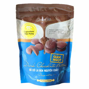 Manufacturer Sale Premium Quality Real Dark Pure <b>Chocolate</b> 58% Cocoa Button 1KG Competitive Price HALAL OEM/ODM Biscuits Cookies - Product Image 1