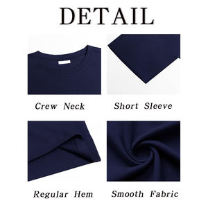 T-shirt Homme Coupe Ample Prix Usine 100% Coton Épaules Tombantes Respirant Séchage Rapide Col Rond Oversize Été - Product Image 6