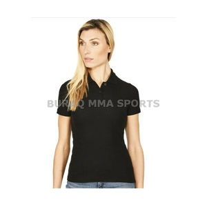 Polo de mujer de manga corta de secado rápido, informal, con cuello de punto, corte regular - Product Image 4