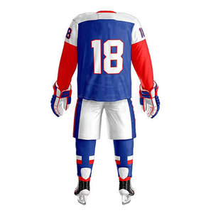 Ensemble Maillot et Pantalon de Hockey sur Glace pour Hommes, Coupe Personnalisée, Tissu Respirant, Service OEM pour Équipes/Clubs et Joueurs Individuels - Product Image 5