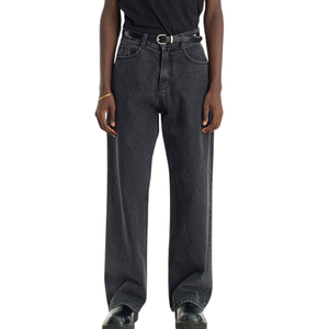 Pantalones Vaqueros de Pierna Ancha para Hombre, Estilo Relajado, Lavado, Algodón, Estilo Urbano, Azul Clásico, OEM, ODM, Venta al Por Mayor - Product Image 6