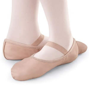 Meilleur prix de gros, chaussures de danse de ballet sur mesure, couleur unie, légères, en cuir souple avec fourrure, fabriquées en usine - Product Image 1