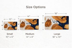 Planche à découper en bois et résine faite à la main, planche de cuisine unique, planche de service durable pour la préparation des aliments, la salle à manger et la maison - Product Image 3