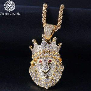 Charm_Jewells Colgante de Elefante de Plata 925 con Moissanita Micro Pavé y Baño de Oro de 18K, Joyería Hiphop Unisex - Product Image 2