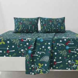 Parure de lit Enchanted et 2 taies d'oreiller, motif floral classique, 100% coton, 150 fils/cm², qualité A, toutes saisons - Product Image 2