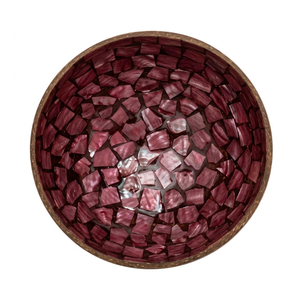 <b>Coconut</b> <b>shell</b> bowl with carved decorative motif eco conscious material sleek polished surface for kitchens - Product Image 1