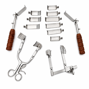 Juego de Retractores Cervicales Caspar Profesionales con Cuchillas Intercambiables, Instrumentos Quirúrgicos para Columna Vertebral, Acero Inoxidable Alemán - Product Image 1