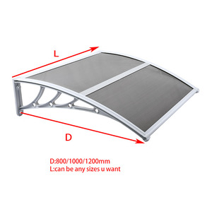 Toldo de pared <span class=keywords><strong>para</strong></span> ventana, puerta o balcón, con protección solar, de policarbonato, marca Middle Edge. - Product Image 6