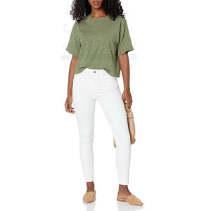 Camiseta corta ligera, camiseta corta de color personalizado, camiseta corta de alta calidad para mujer - Product Image 2