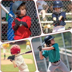 Patchs renforcés en Spandex extensible à fermeture Velcro réglable, coutures doubles durables, gants de baseball à contrôle précis - Product Image 4