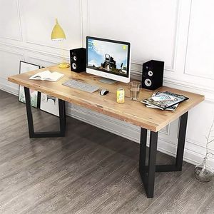 Patas de Escritorio Industriales de Acero con Tubo Cuadrado - Base de Metal Negra Personalizada para Mesas de Restaurante y Cafetería - Product Image 1