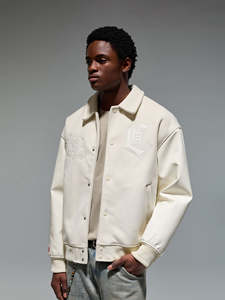 Blousons universitaires personnalisés pour hommes en mélange de laine, avec écussons brodés en chenille épaisse et appliques de baseball, style Letterman - Product Image 4