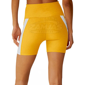Shorts de yoga unis pour femmes, de qualité supérieure, élégants et unis, prix de gros, nouveau design, couleur unie - Product Image 2