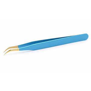 Professional Curved Tip Eyelash Tweezers Stainless Steel Precision Volume <b>Lash</b> <b>Extension</b> Beauty Application Tool - Product Image 1