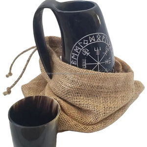 Buffalo Ox Africa Horn Beer Viking <b>Vintage</b> Horn <b>Mug</b> Collectible Horn Drinkware for Home and Hotel Use From Indian Supplier - Product Image 1