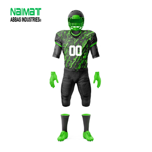 Ensemble complet d'uniformes de football américain personnalisés, design marbré sublimé, maillot d'équipe et pantalon rembourré, équipement pour hommes et jeunes - Product Image 1