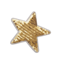 Bling Star Brodé Vêtement Sac À Dos Décoration Paillettes Rembourré Appliques Étoile Patchs