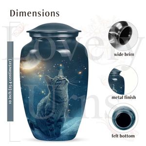 Hermosa urna de cremación para gatos, urnas para cenizas humanas, recuerdo conmemorativo decorativo para mujeres y hombres, regalo de recuerdo. - Product Image 3