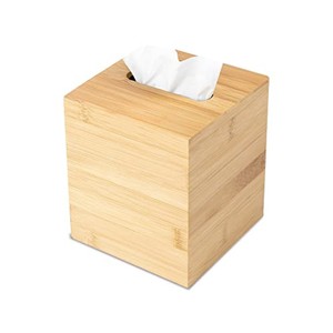 Caja de pañuelos de bambú elegante al por mayor - Diseño minimalista ecológico - Product Image 1
